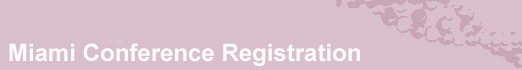 PGDIS - Miami Registration Form
